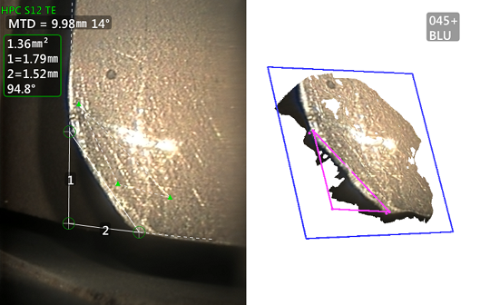 工業內窺鏡檢測-材料丟失測量 工業內窺鏡檢測-材料丟失測量
