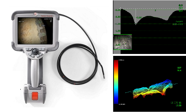 韋林內(nèi)窺鏡3D測量點云圖 韋林內(nèi)窺鏡3D測量點云圖